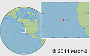 Savanna Style Location Map of the area around 39° 57' 6" N, 127° 25' 30" W