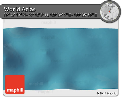 Satellite 3D Map of the Area around 39° 57' 6" N, 130° 7' 30" E