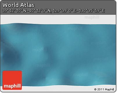 Satellite 3D Map of the Area around 39° 57' 6" N, 130° 7' 30" E