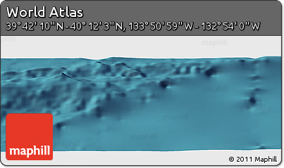 Satellite Panoramic Map of the Area around 39° 57' 6" N, 133° 22' 30" W