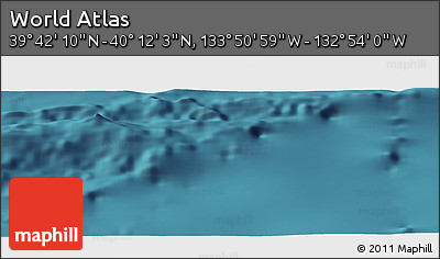 Satellite Panoramic Map of the Area around 39° 57' 6" N, 133° 22' 30" W