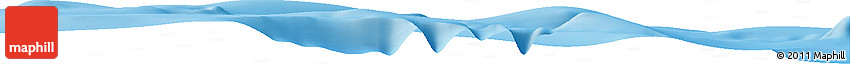 Shaded Relief Horizon Map of the Area around 39° 57' 6" N, 136° 4' 29" E
