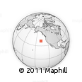Outline Map of the Area around 39° 57' 6" N, 137° 37' 30" W, rectangular outline