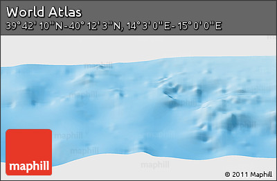 Physical Panoramic Map of the Area around 39° 57' 6" N, 14° 31' 30" E