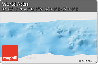 Physical Panoramic Map of the Area around 39° 57' 6" N, 14° 31' 30" E