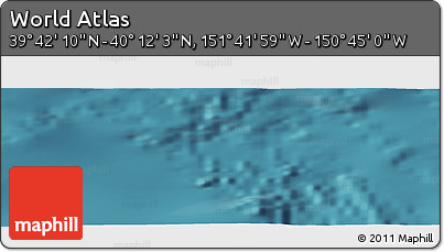Satellite Panoramic Map of the Area around 39° 57' 6" N, 151° 13' 29" W