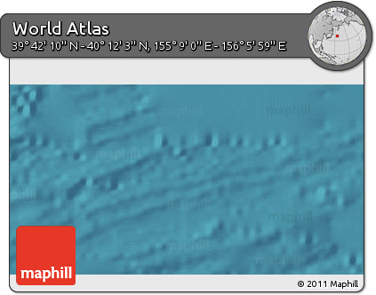 Satellite 3D Map of the Area around 39° 57' 6" N, 155° 37' 30" E