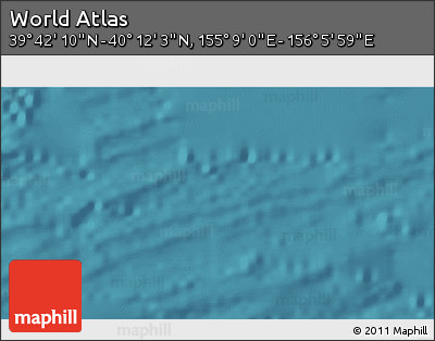Satellite 3D Map of the Area around 39° 57' 6" N, 155° 37' 30" E