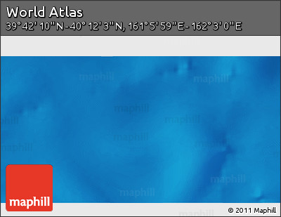 Physical 3D Map of the Area around 39° 57' 6" N, 161° 34' 29" E
