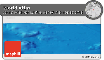 Physical Panoramic Map of the Area around 39° 57' 6" N, 164° 7' 30" E