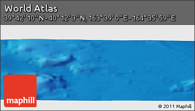 Physical Panoramic Map of the Area around 39° 57' 6" N, 164° 7' 30" E