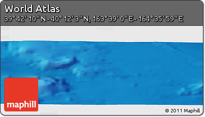 Physical Panoramic Map of the Area around 39° 57' 6" N, 164° 7' 30" E