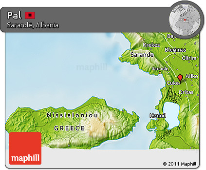 Physical 3D Map of Pal