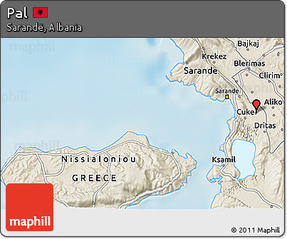 Shaded Relief 3D Map of Pal