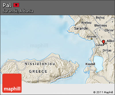 Shaded Relief 3D Map of Pal