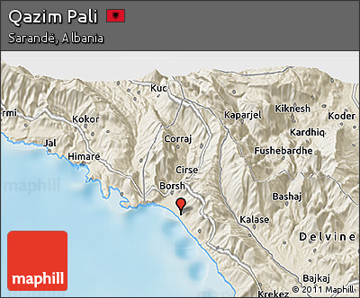 Shaded Relief 3D Map of Qazim Pali
