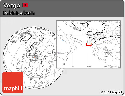 Blank Location Map of Vergo
