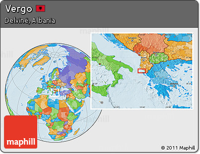 Political Location Map of Vergo