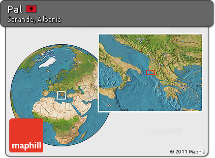 Satellite Location Map of Pal