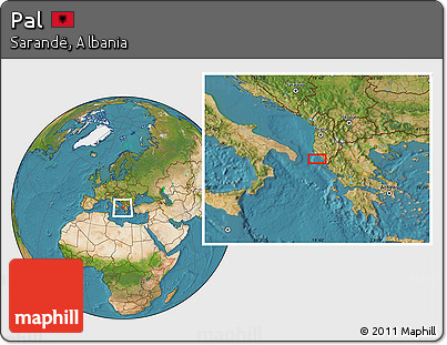 Satellite Location Map of Pal