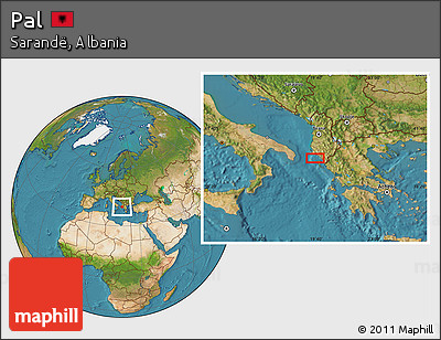Satellite Location Map of Pal