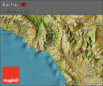 Satellite Map of Bashaj