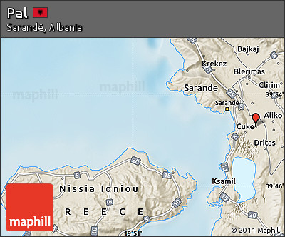 Shaded Relief Map of Pal