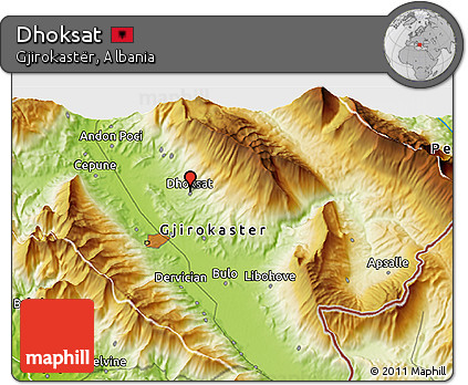 Physical 3D Map of Dhoksat