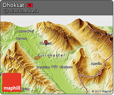 Physical 3D Map of Dhoksat