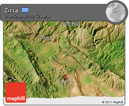 Satellite 3D Map of Zítsa