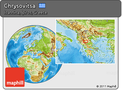 Physical Location Map of Chrysovítsa