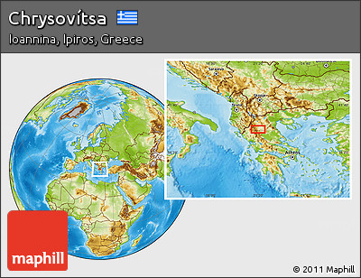 Physical Location Map of Chrysovítsa