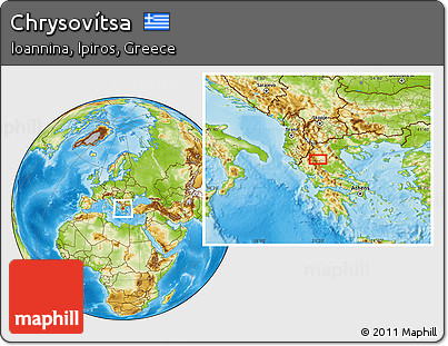 Physical Location Map of Chrysovítsa
