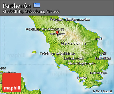 Physical Map of Parthenón