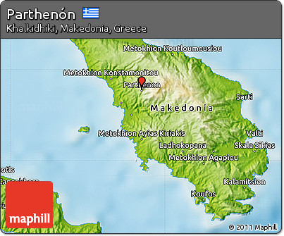 Physical Map of Parthenón