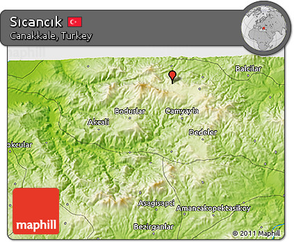 Physical 3D Map of Sıcancık