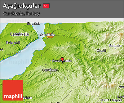 Physical 3D Map of Aşağıokçular