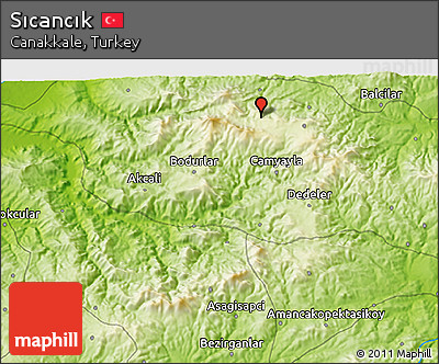 Physical 3D Map of Sıcancık