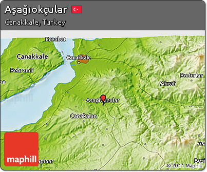 Physical 3D Map of Aşağıokçular
