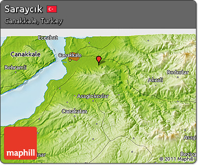 Physical 3D Map of Saraycık