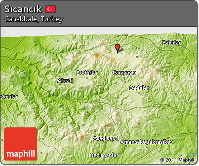Physical 3D Map of Sıcancık