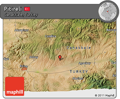 Satellite 3D Map of Pitireli