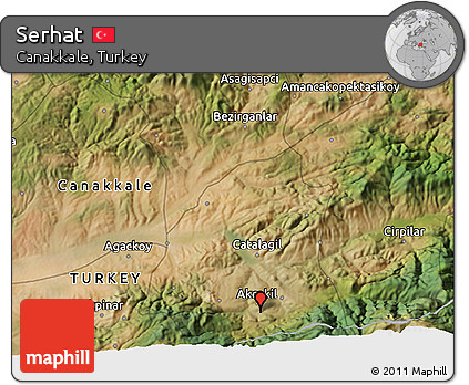 Satellite 3D Map of Serhat
