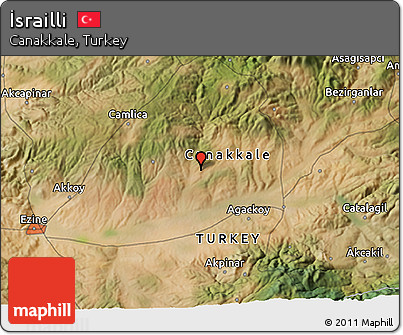 Satellite 3D Map of İsrailli
