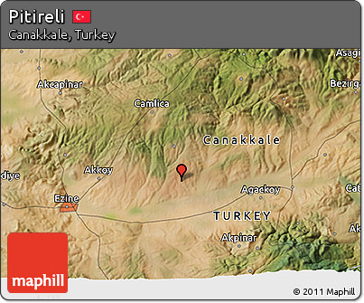 Satellite 3D Map of Pitireli