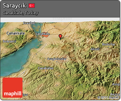 Satellite 3D Map of Saraycık