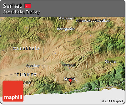Satellite 3D Map of Serhat