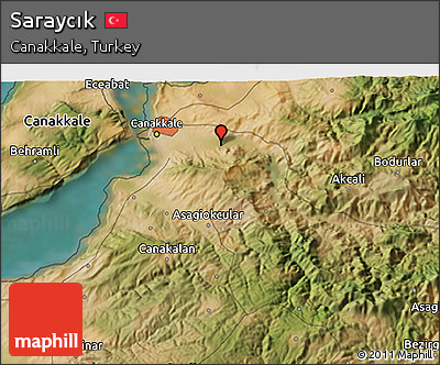 Satellite 3D Map of Saraycık