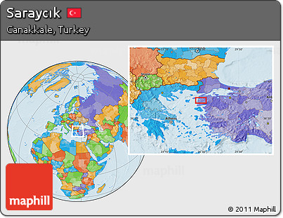Political Location Map of Saraycık