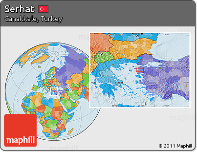 Political Location Map of Serhat